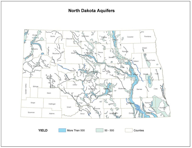 Map of ND Aquifers